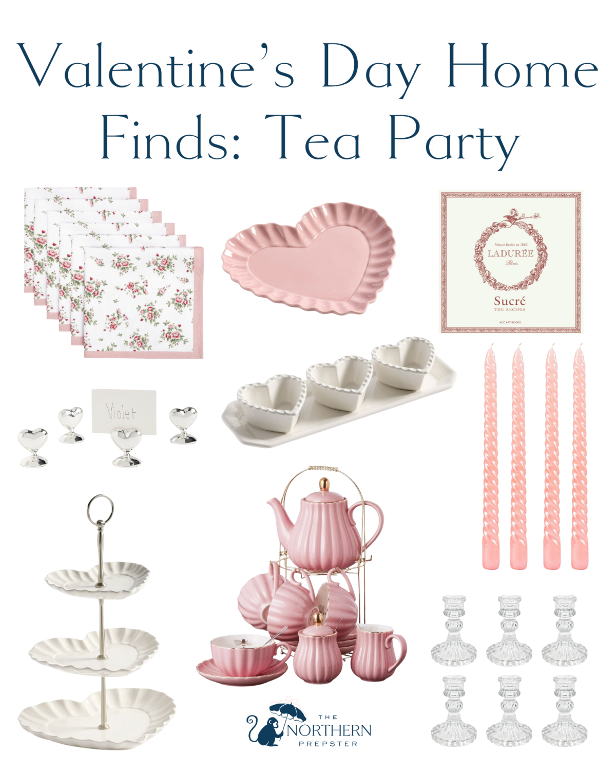 Valentine's Day Tea Party products from Pottery Barn, Amazon and more. 