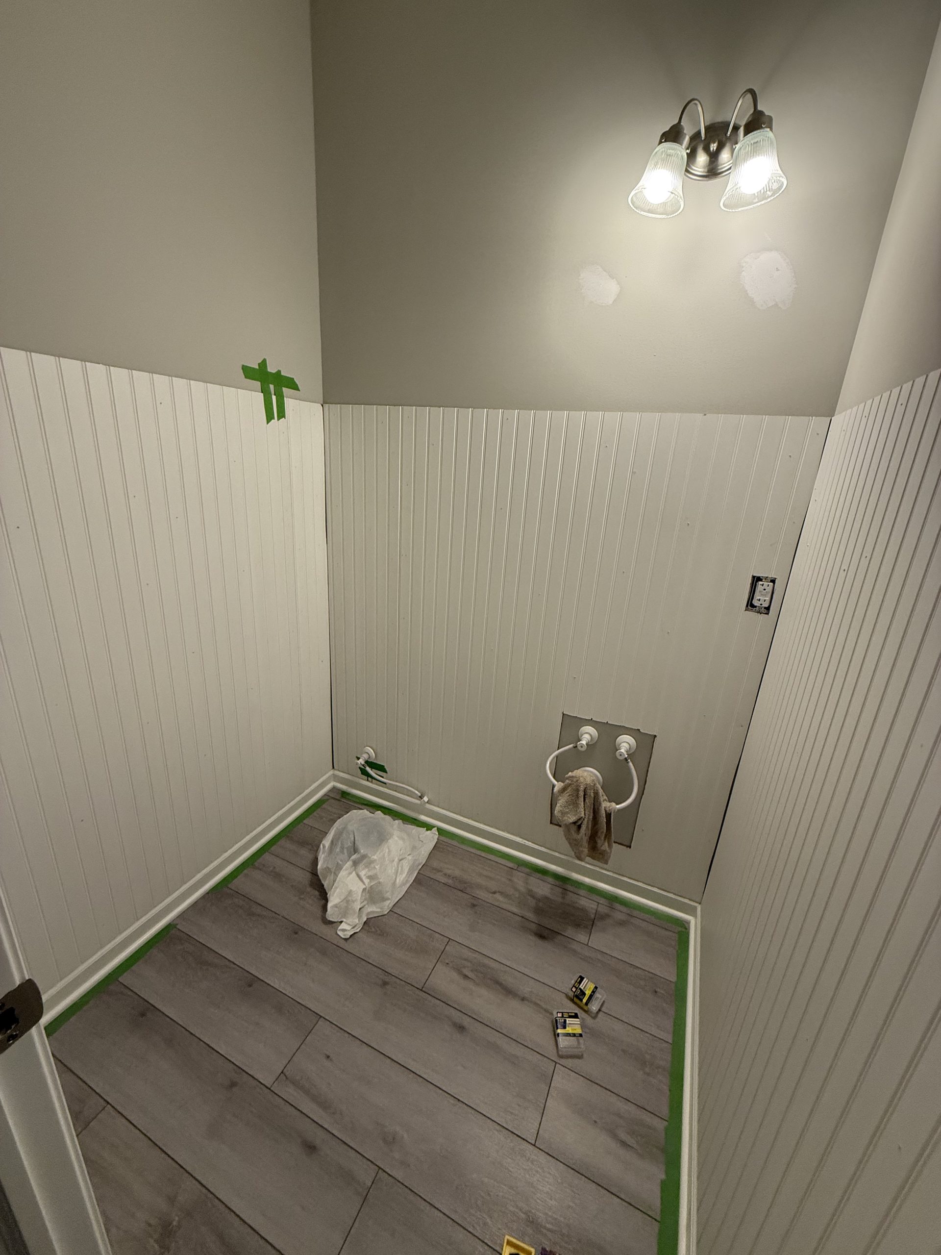 Builder Grade Upgrade: Powder Room – The Northern Prepster