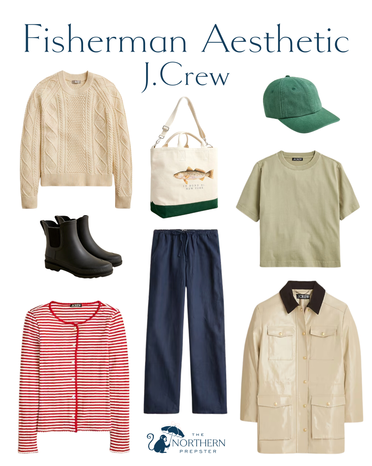 Fisherman Aesthetic pieces from J.Crew