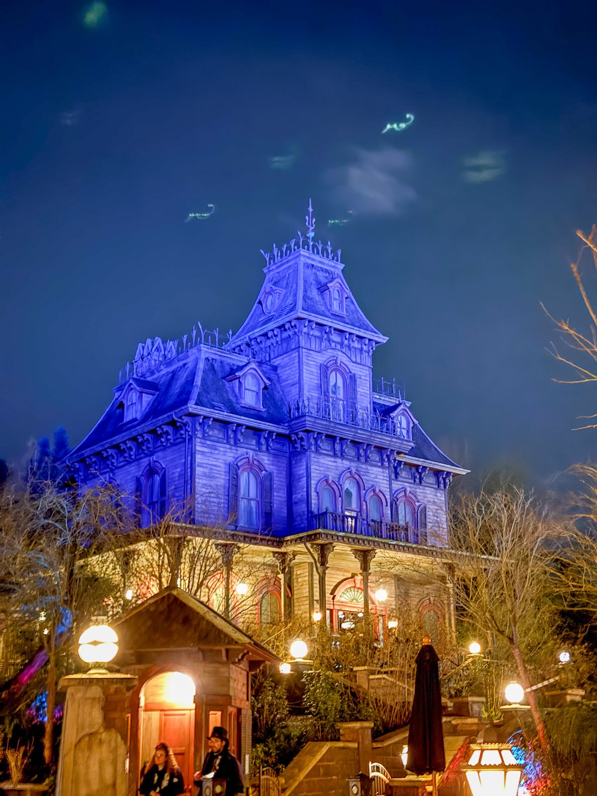 Disneyland Paris Phantom Manor at Night