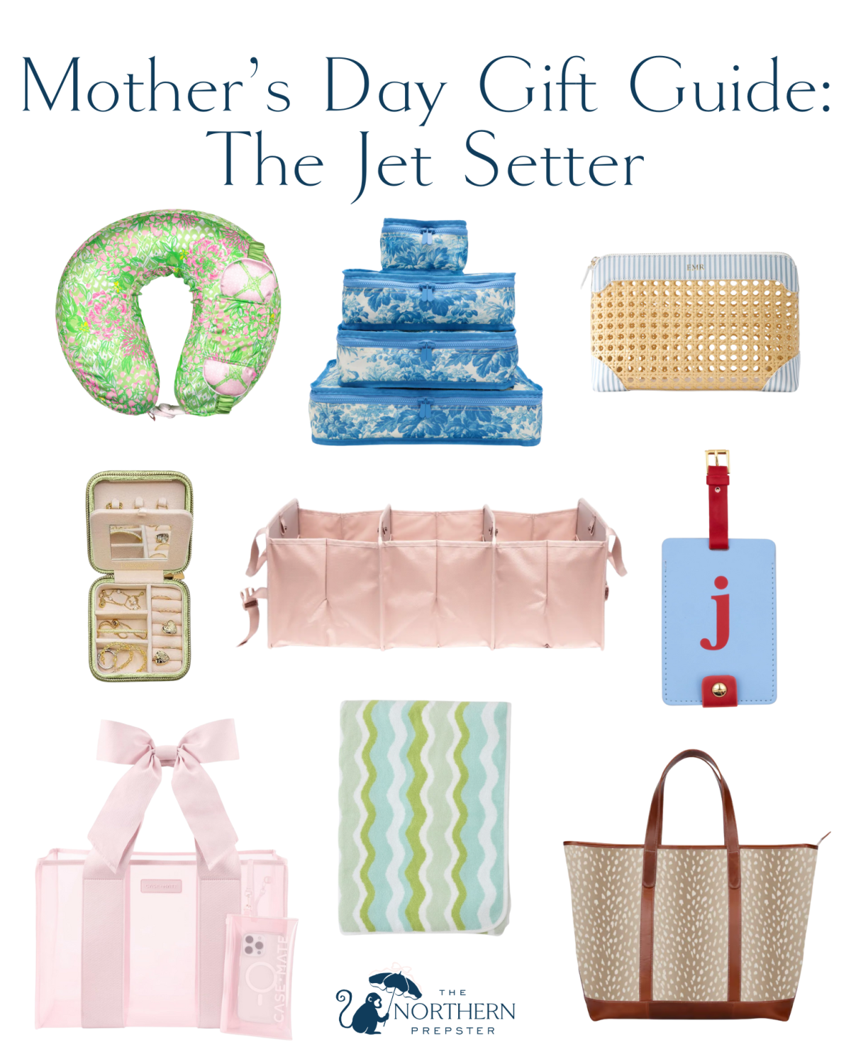 mother's day gift guide. gifts for the jet setter