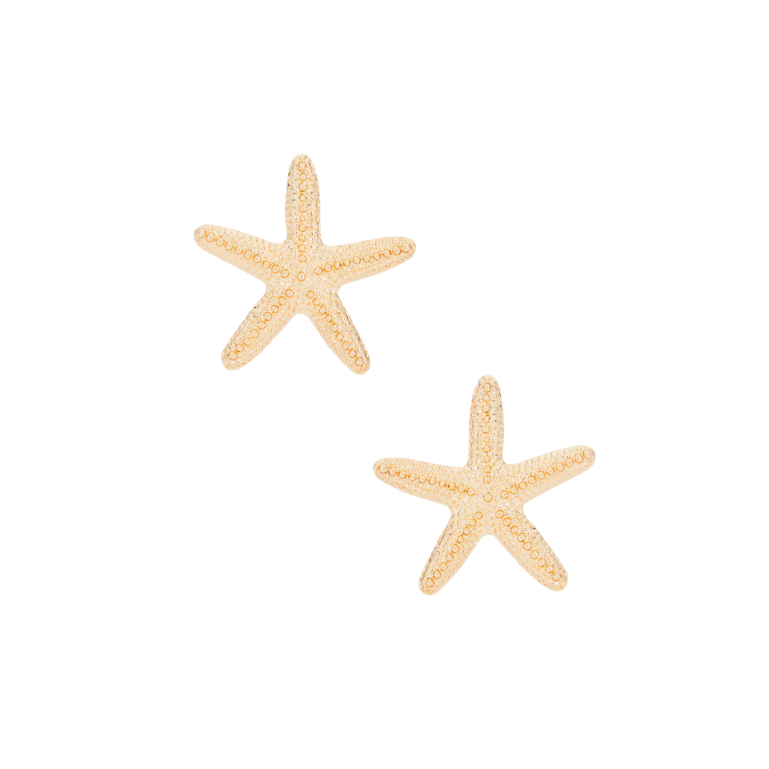 starfish statement earrings