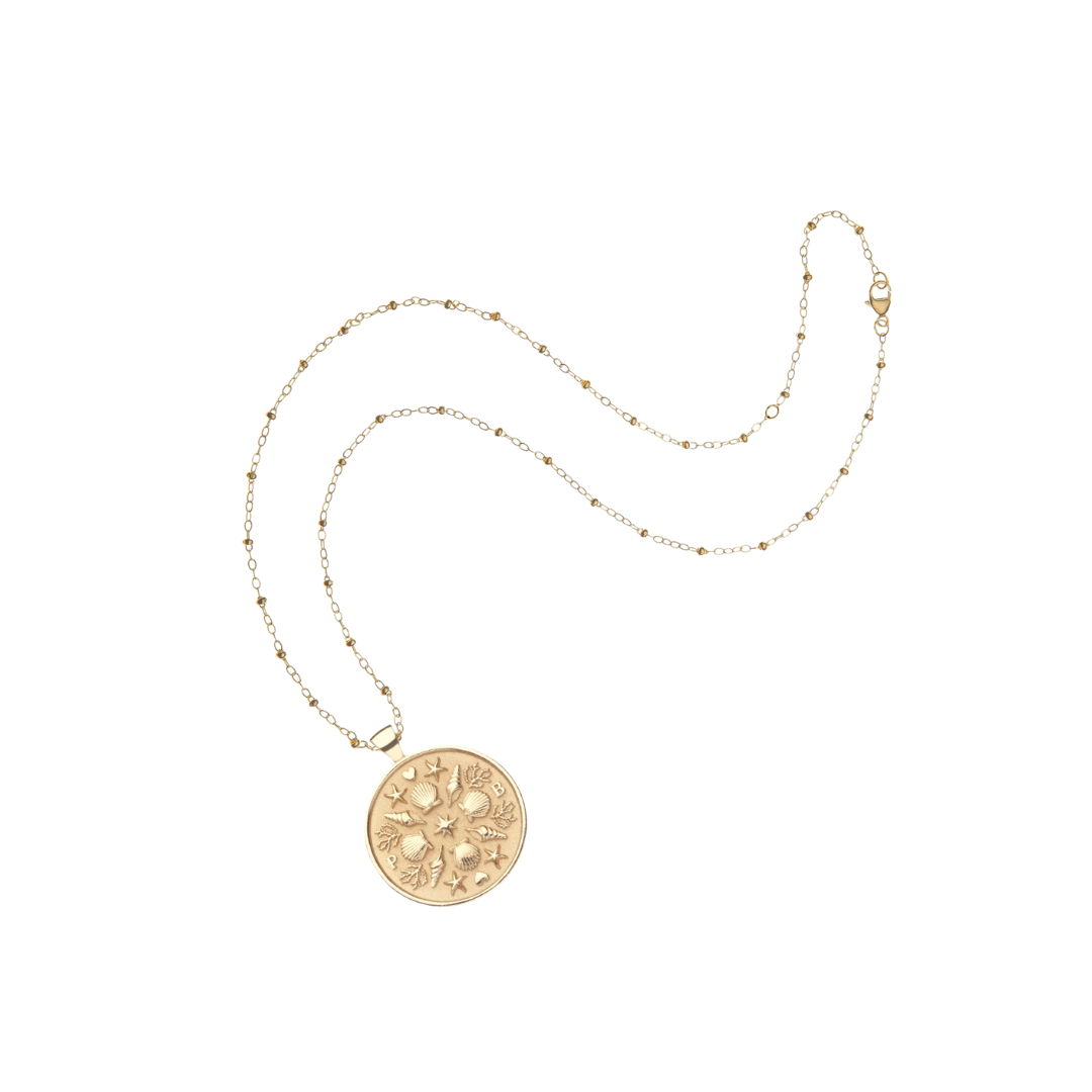 Jan Win statement coin pendant necklace