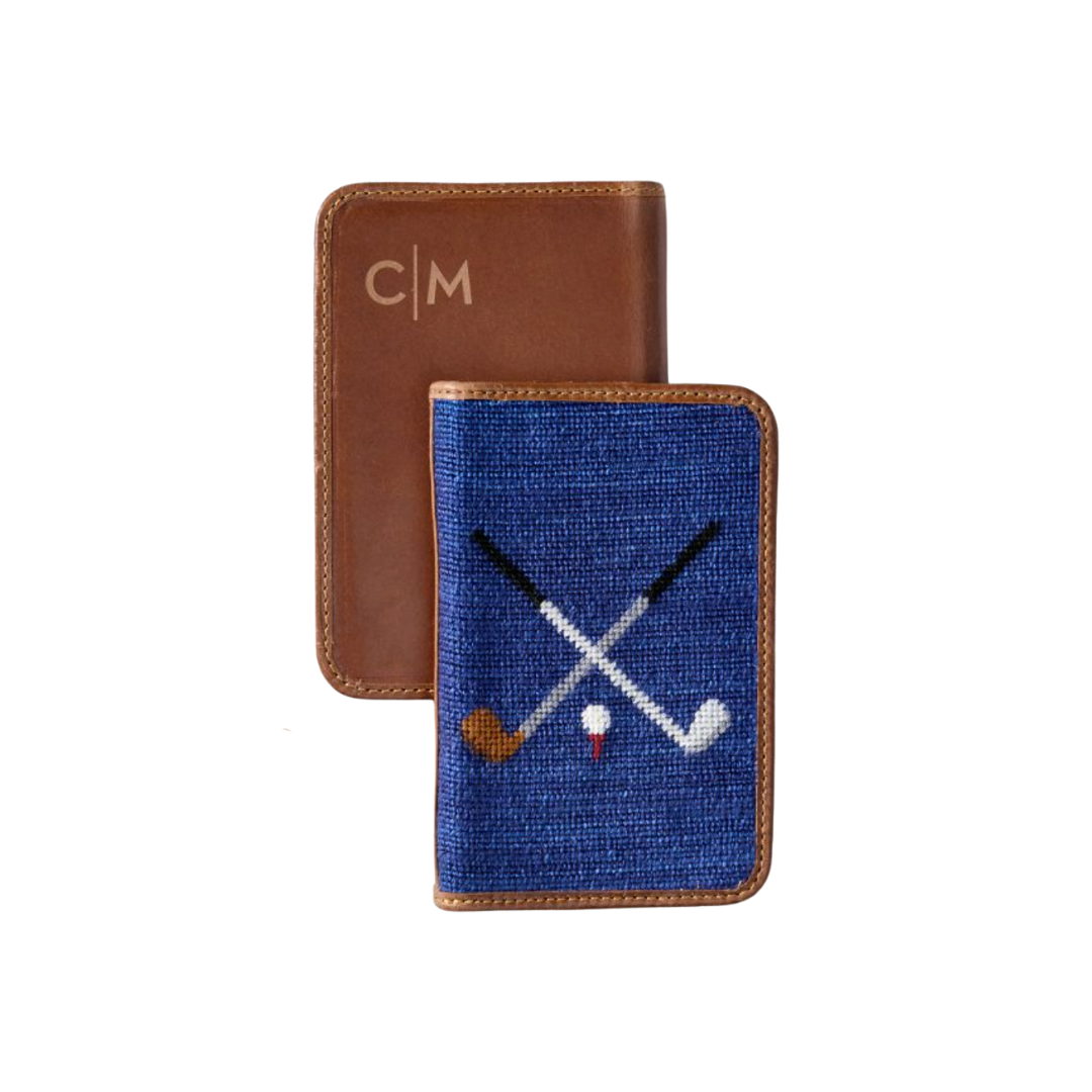 needlepoint golf scorecard holder