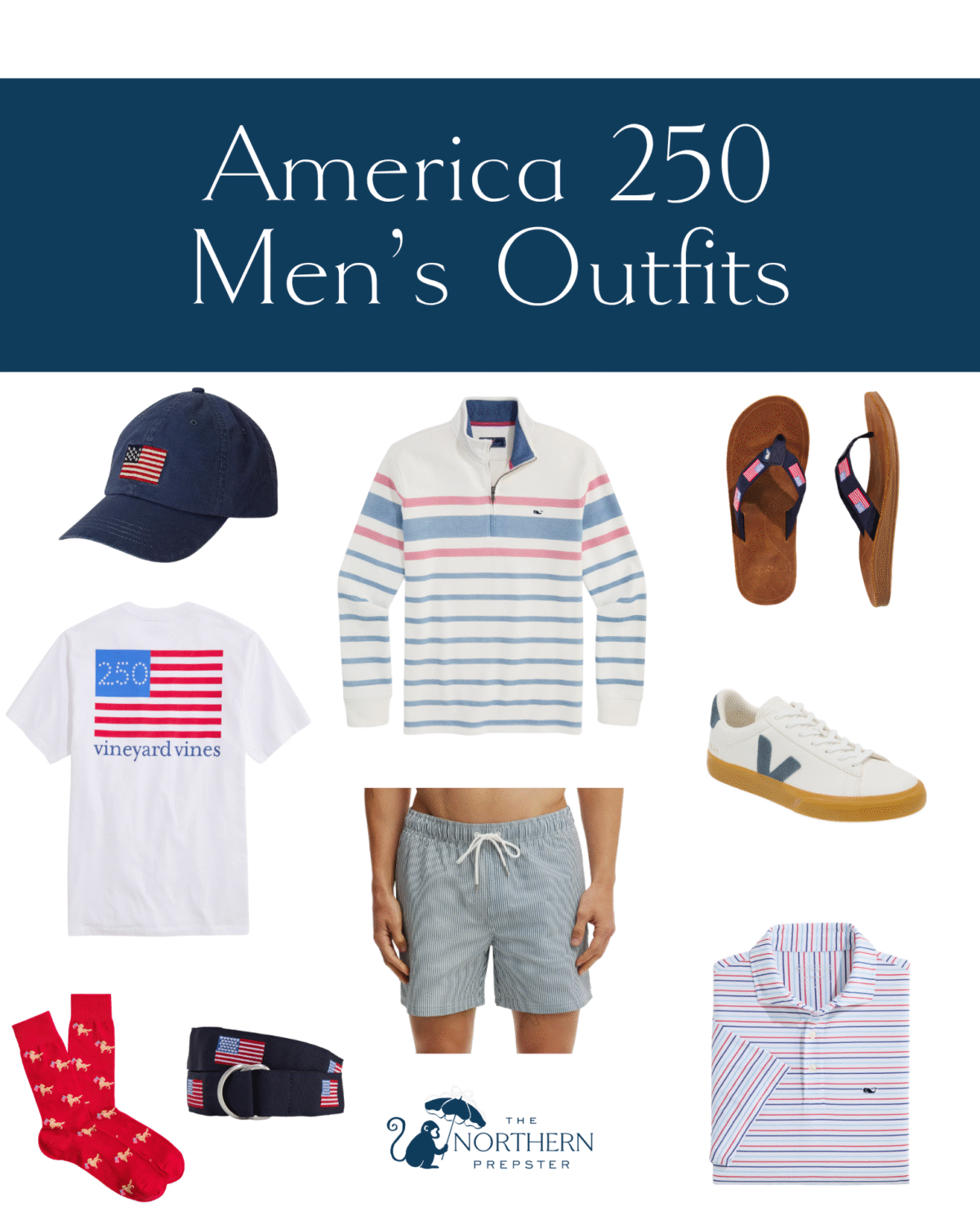 America 250 men's outfits